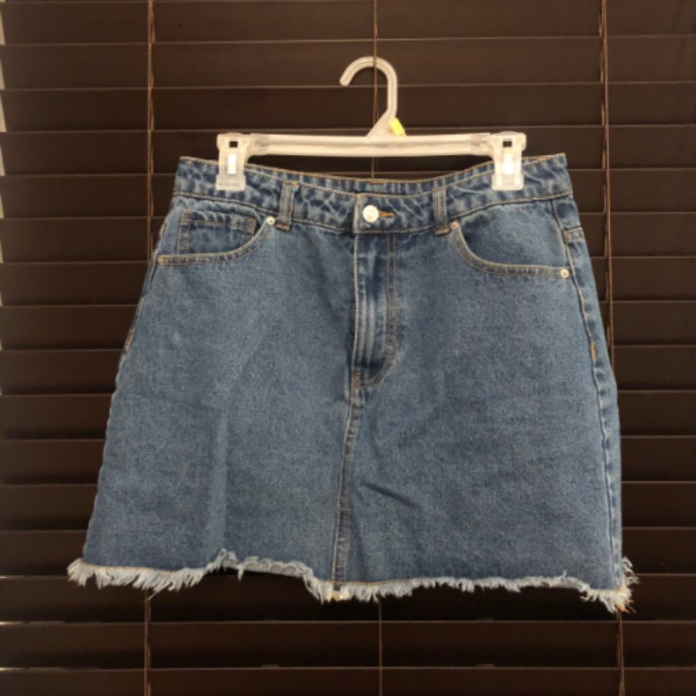 Forever 21 Blue Denim/Jean Mini Skirt